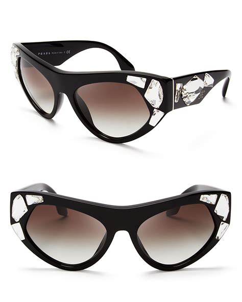 prada large cat eye frames|59mm cat eye sunglasses prada.